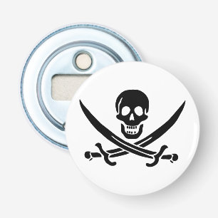 Piratflagge Totenkopf gekreuzte Schwerter Flaschenöffner