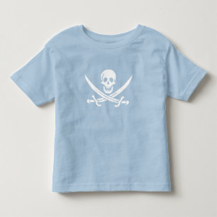 Piratflagge Totenkopf gekreuzte Schwerter Kleinkind T-shirt