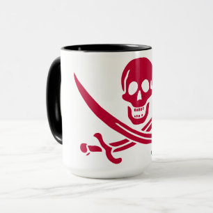 Piratierflagge 'Crimson Skull & Swords' von Calico Tasse
