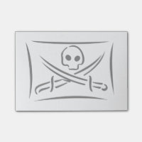 Piratische Flagge Post-it-Notizblock mit individue