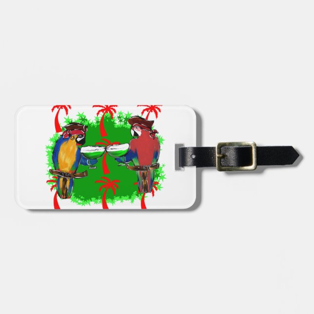 PIRATPARROTEN GEPÄCKANHÄNGER (Vorderseite horizontal)