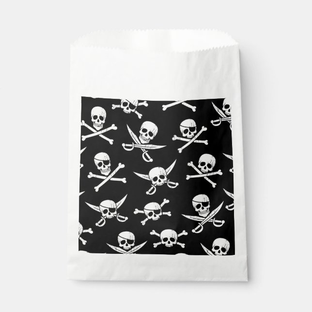 PIRATSKULL UND KNOCHEN GESCHENKTÜTCHEN (Vorderseite)