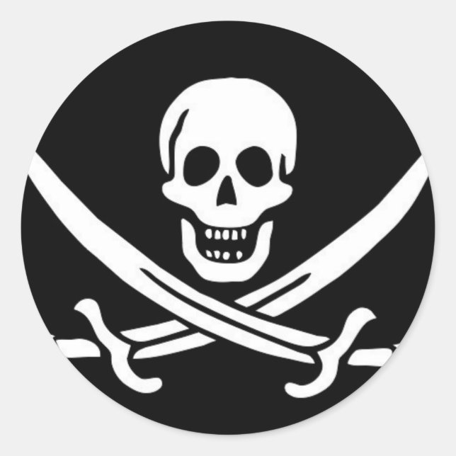 PIRATSTICKER RUNDER AUFKLEBER (Vorderseite)