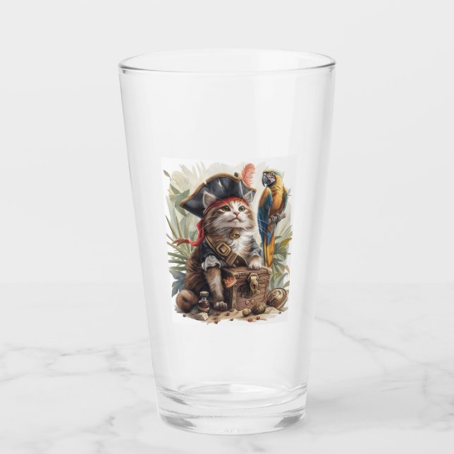 Piratzenkatzenschatz Glas (Vorderseite)