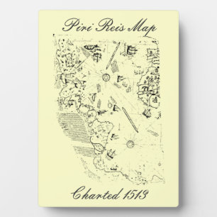 Piri Reis Map Plaque Fotoplatte