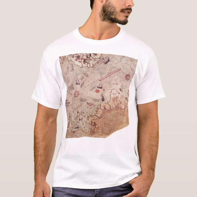 Piri Reis Welts-Karte T-Shirt (Vorderseite)