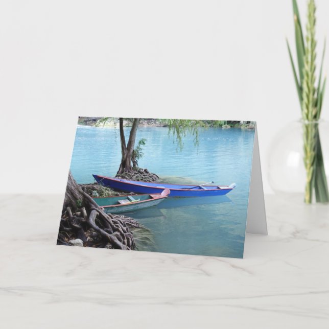 Piroguesgrußkarte Karte (Vorderseite)