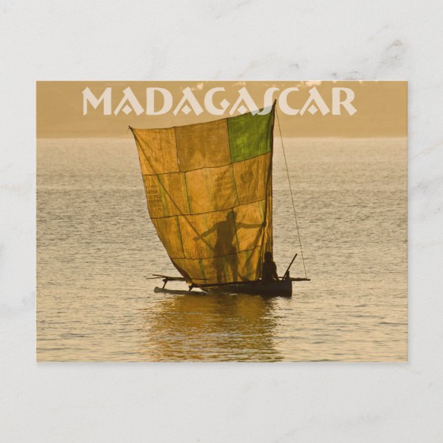 Piroguier Vezo Postkarte (Vorderseite)