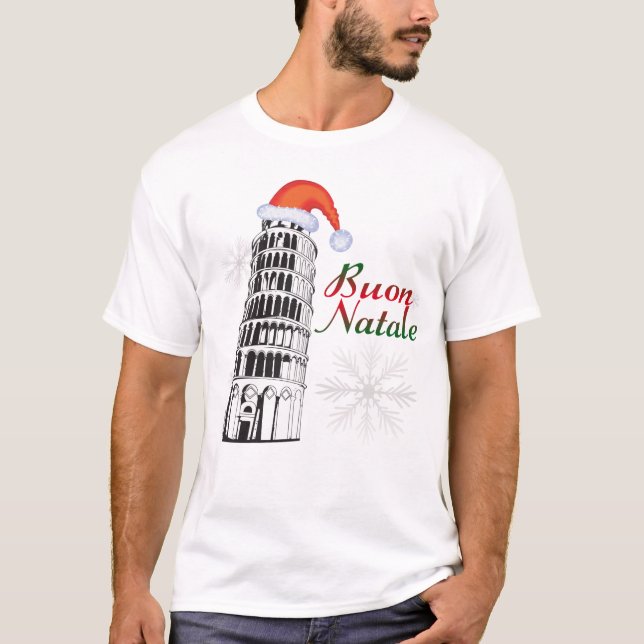 Pisa Buon Natale T-Shirt (Vorderseite)