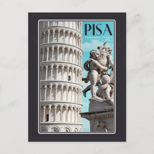 Pisa - Der schiefe Turm Postkarte (Vorderseite)