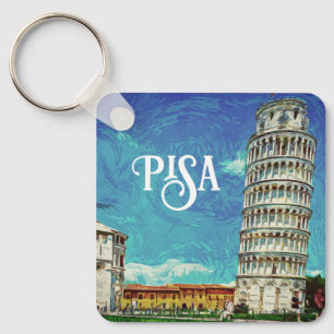 Pisa Italien Europa Farbe Bunt Schlüsselanhänger