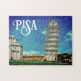 Pisa Italien Europa Paint Colorful Puzzle