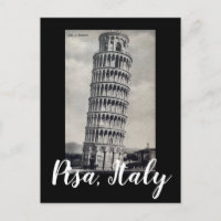 Pisa Italien Postcard, Vintages Italienisches Schw