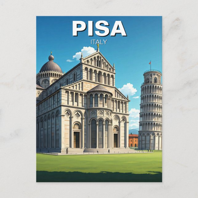 Pisa Italien Reisen Piazza dei Miracoli Postkarte (Vorderseite)
