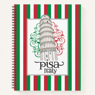 Pisa Italien Schiefer Turm Design Notizbuch