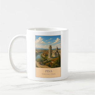 Pisa, Italien – Vintage-Reisebecher Kaffeetasse