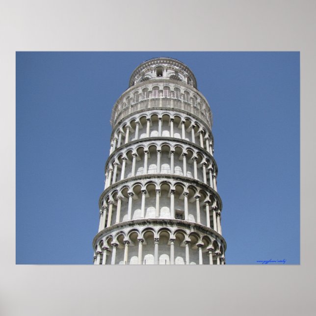 Pisa, Italienisches Fotoplakat Poster (Vorne)