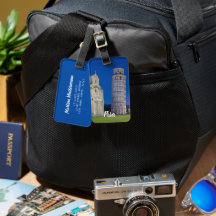 Pisa Leaning Tower Night Panorama Italien Geschenk