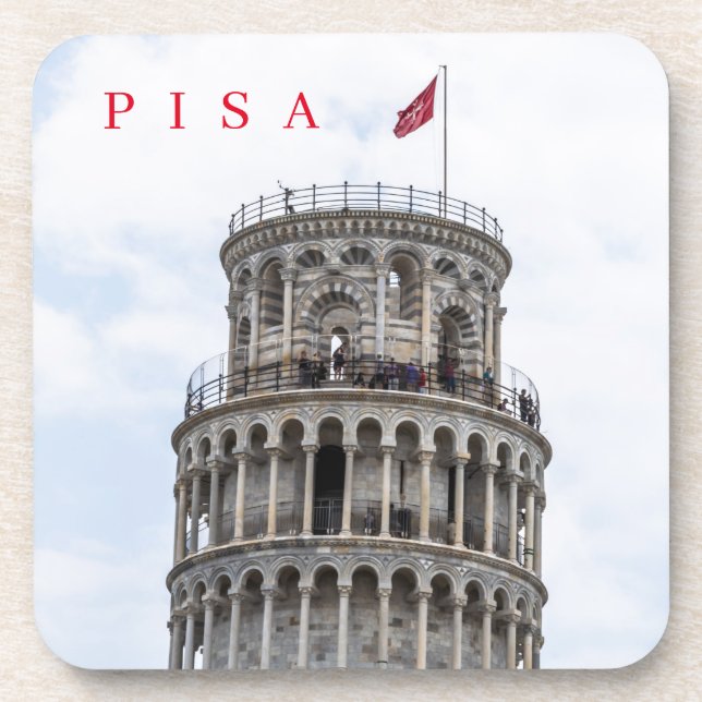 Pisa Leaning Tower Untersetzer (Vorderseite)