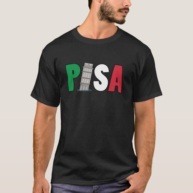 Pisa-Schießturm in Italien T-Shirt (Vorderseite)