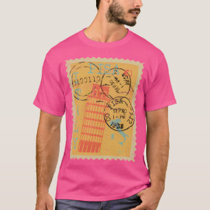 Pisa Toskana Italien Briefmarke Postage gestört T-Shirt