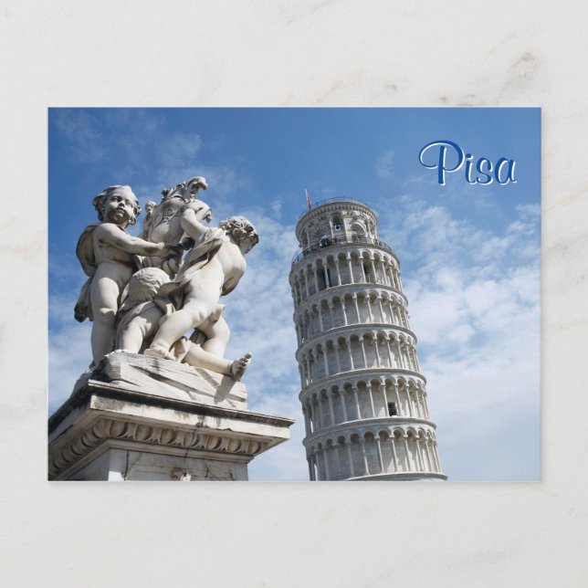 Pisa Tower Postkarte (Vorderseite)