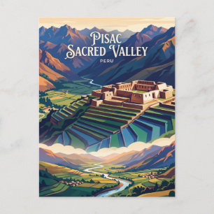 Pisac Heiliger Tal Peru Postkarte