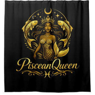 Piscean Queen Shower Curtain Duschvorhang