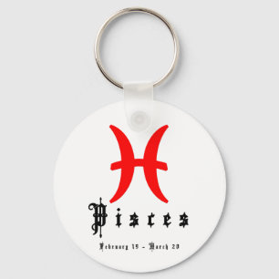 Pisces, 19. Februar - März 20 Schlüsselanhänger