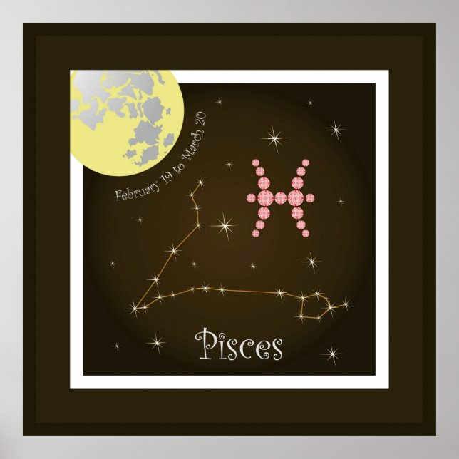 Pisces 19 to March 20 Poster (Vorne)