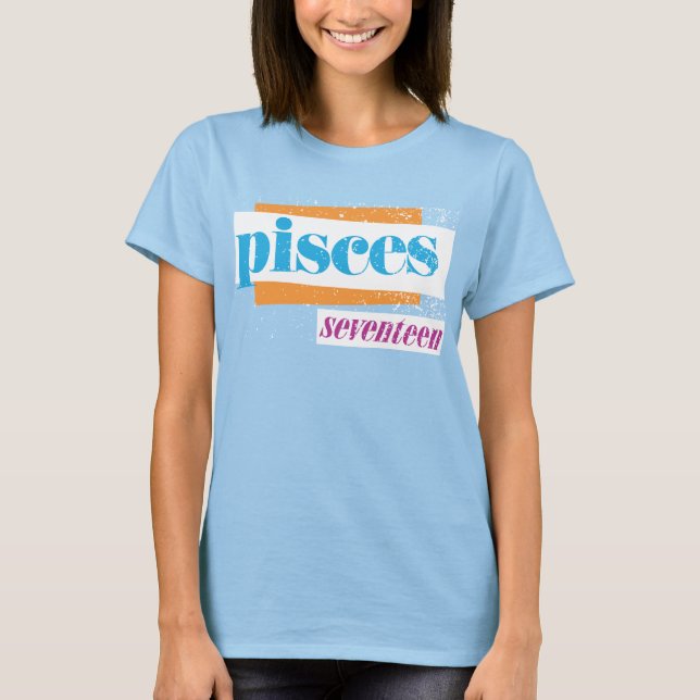 Pisces Aqua T-Shirt (Vorderseite)