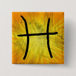 Pisces Astrologie-Zeichen Button