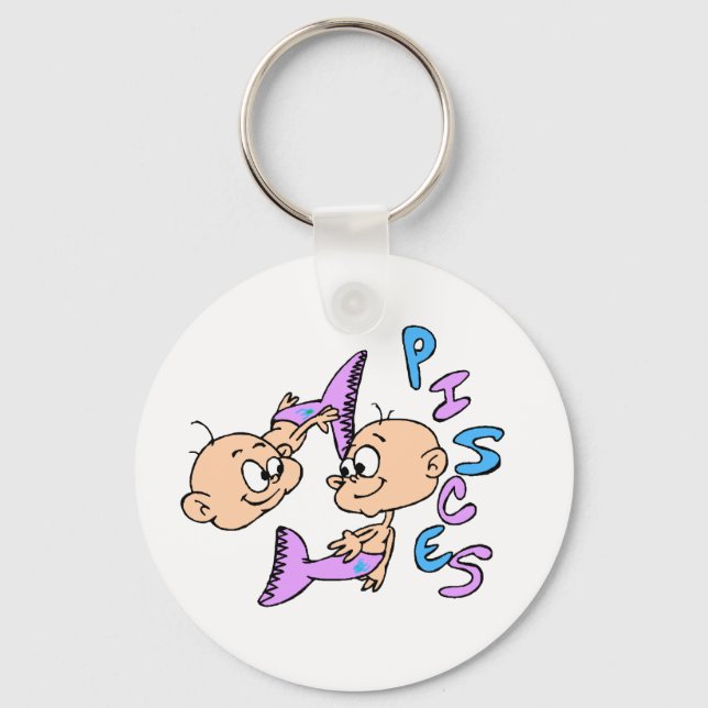 Pisces Baby Fish Schlüsselanhänger (Vorderseite)
