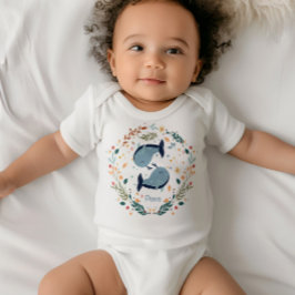 Pisces Baby Outfit - Dreamy Fish Zodiac Sign Strampler