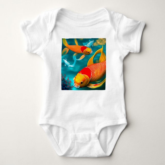 Pisces Baby Strampler (Vorderseite)