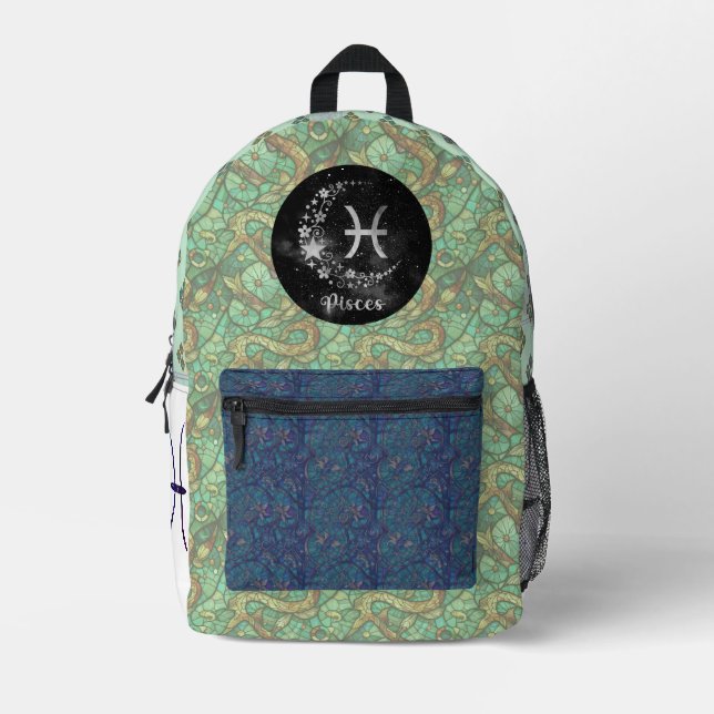 Pisces-Backpack Bedruckter Rucksack (Vorderseite)