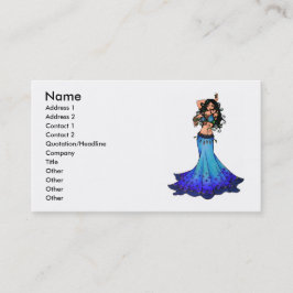 Pisces Belly Dancer Business Cards Visitenkarte