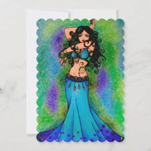 Pisces Belly Dancer Einladung