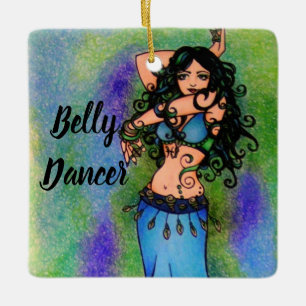 Pisces Belly Dancer Keramikornament