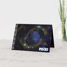 Pisces Birthday Card