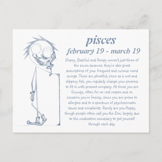 Pisces [ - BitchScope - ] Postcard Postkarte (Vorderseite)