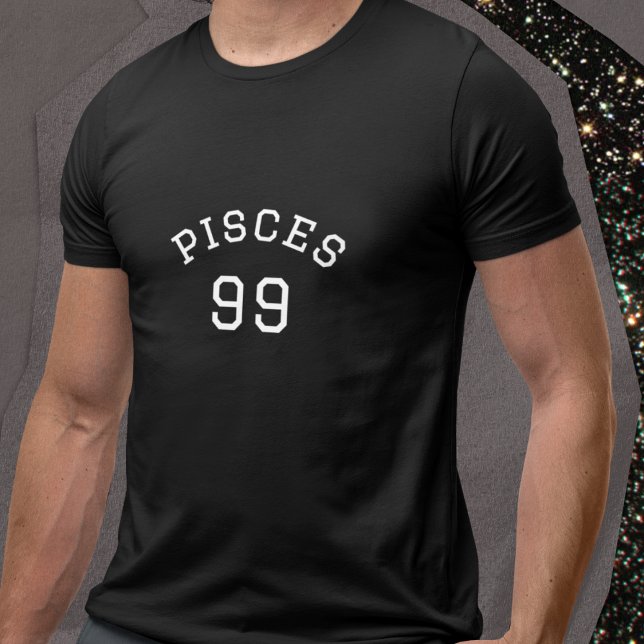 Pisces | Black Birthday T-Shirt (Von Creator hochgeladen)