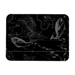 Pisces Constellation Map by Hevelius 1690 Magnet