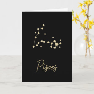 Pisces Constellation Zodiac Karte
