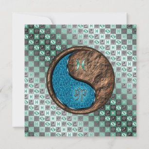 Pisces & Earth Rabbit Karte