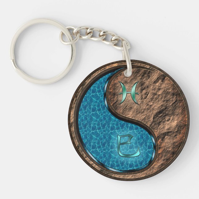 Pisces & Earth Snake Schlüsselanhänger (Vorderseite)