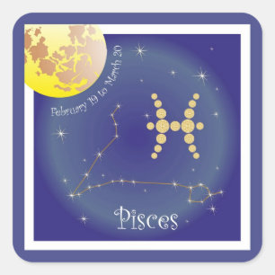 Pisces February 19 to March 20 Aufkleber