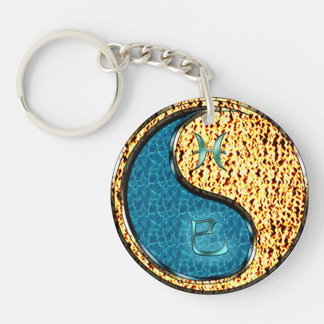 Pisces & Fire Snake Schlüsselanhänger (Vorderseite)