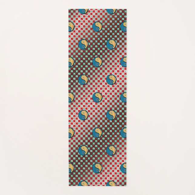 Pisces & Fire Tiger Yogamatte (Vorderseite)