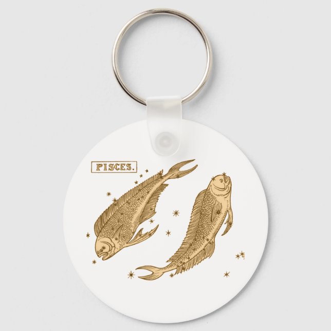 Pisces - Fisch Schlüsselanhänger (Vorderseite)